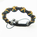 Vente en gros de bijoux de la Jamaïque faits à la main Bracelets Shamballa Crystal Balls BR10